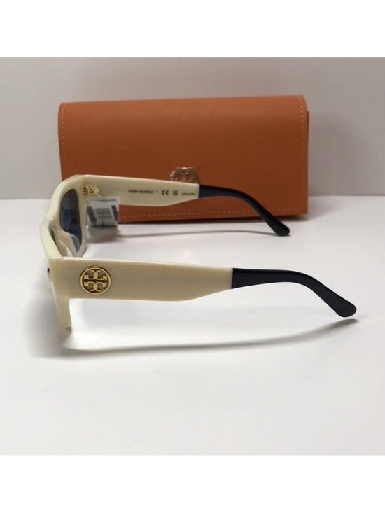 New Authentic Tory Burch TY7169U Sunglasses – Navy/Ivory Vintage Stripes main image 6
